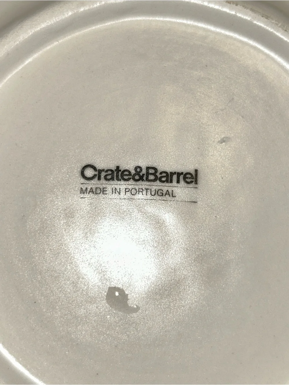 Crate & Barrel Midnight Botanical Large Round Serving Bowl 12